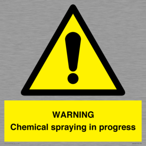 WN6298: WARNING Chemical spraying in progress