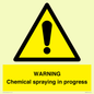 WN6298: WARNING Chemical spraying in progress