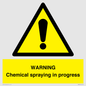 WN6298: WARNING Chemical spraying in progress
