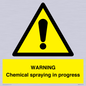 WN6298: WARNING Chemical spraying in progress