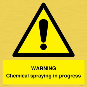 WN6298: WARNING Chemical spraying in progress