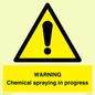 WN6298: WARNING Chemical spraying in progress