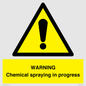 WN6298: WARNING Chemical spraying in progress
