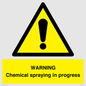 WN6298: WARNING Chemical spraying in progress