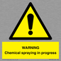 WN6298: WARNING Chemical spraying in progress