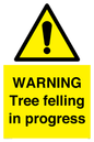 WN6299: WARNING Tree felling in progress