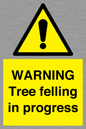 WN6299: WARNING Tree felling in progress