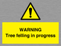 WN6299: WARNING Tree felling in progress
