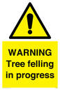 WN6299: WARNING Tree felling in progress