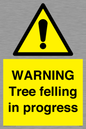 WN6299: WARNING Tree felling in progress