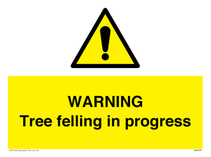 WN6299: WARNING Tree felling in progress