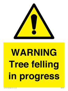 WN6299: WARNING Tree felling in progress