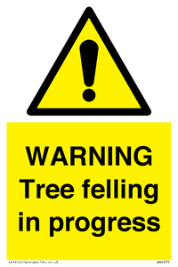 WN6299: WARNING Tree felling in progress