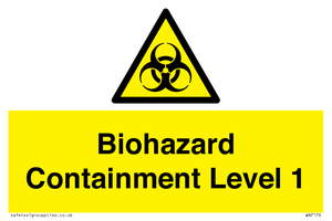 WN7176: Biohazard  Containment Level 1