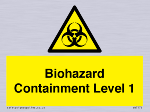 WN7176: Biohazard  Containment Level 1
