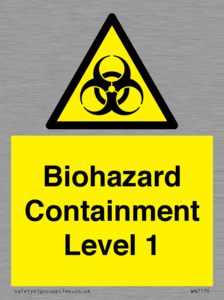 WN7176: Biohazard  Containment Level 1