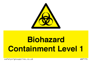 WN7176: Biohazard  Containment Level 1