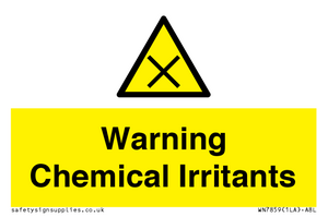 WN7859: Warning Chemical Irritants