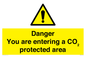 WN7908: Danger you are entering a CO₂ protected area