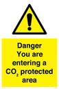 WN7908: Danger you are entering a CO₂ protected area