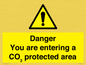 WN7908: Danger you are entering a CO₂ protected area
