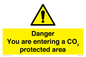 WN7908: Danger you are entering a CO₂ protected area