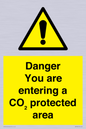 WN7908: Danger you are entering a CO₂ protected area
