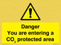 WN7908: Danger you are entering a CO₂ protected area