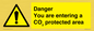 WN7908: Danger you are entering a CO₂ protected area