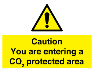 WN7909: Caution you are entering a CO₂ protected area