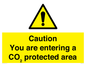 WN7909: Caution you are entering a CO₂ protected area