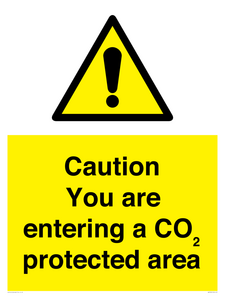 WN7909: Caution you are entering a CO₂ protected area