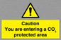 WN7909: Caution you are entering a CO₂ protected area