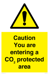 WN7909: Caution you are entering a CO₂ protected area