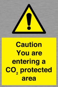 WN7909: Caution you are entering a CO₂ protected area