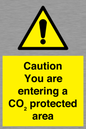 WN7909: Caution you are entering a CO₂ protected area
