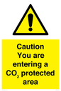 WN7909: Caution you are entering a CO₂ protected area