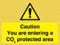 WN7909: Caution you are entering a CO₂ protected area