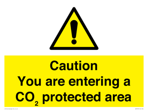 WN7909: Caution you are entering a CO₂ protected area