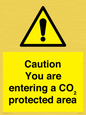 WN7909: Caution you are entering a CO₂ protected area