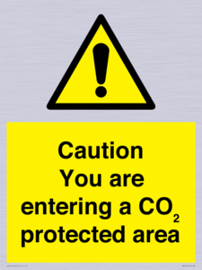 WN7909: Caution you are entering a CO₂ protected area