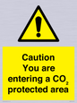WN7909: Caution you are entering a CO₂ protected area