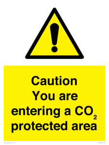 WN7909: Caution you are entering a CO₂ protected area