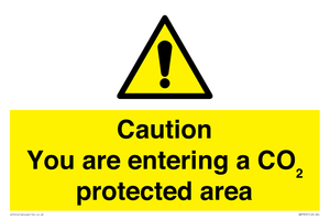 WN7909: Caution you are entering a CO₂ protected area
