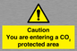 WN7909: Caution you are entering a CO₂ protected area
