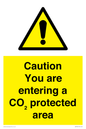 WN7909: Caution you are entering a CO₂ protected area