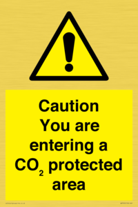 WN7909: Caution you are entering a CO₂ protected area