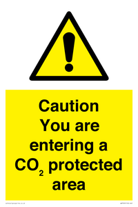 WN7909: Caution you are entering a CO₂ protected area
