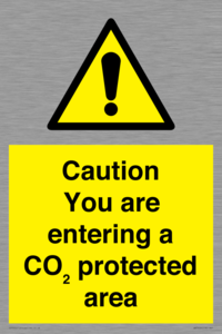 WN7909: Caution you are entering a CO₂ protected area