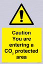 WN7909: Caution you are entering a CO₂ protected area